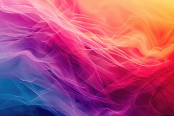 Wall Mural - A symphony of gradients forming a harmonious display of color transitions.