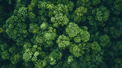 Sticker - Aerial View of Lush Greenery