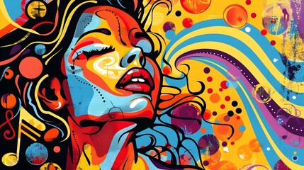  Vibrant Surreal Expression in Striking Psychedelic Composition