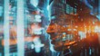 © nuttapong - A digital human profile emerges from a background of data and code, representing artificial intelligence and technological advancement.