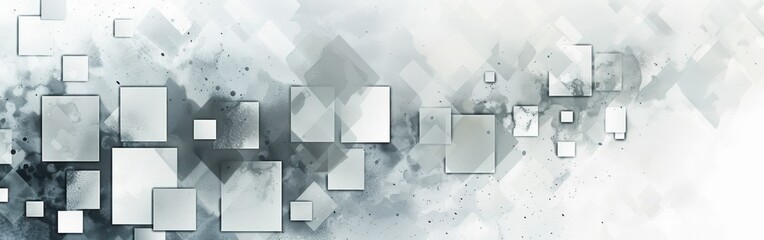 Aufkleber - A white background with a lot of squares of different sizes