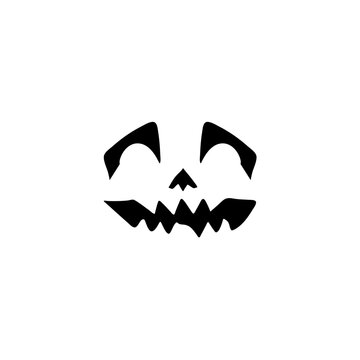 scary halloween face silhouette 