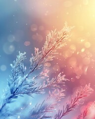 Wall Mural - Christmas-themed modern background with soft gradients and delicate designs, ideal for festive vertical graphics.