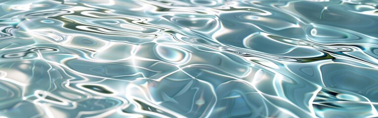 Poster - The water is calm and still, with ripples forming on the surface. Concept of tranquility and peacefulness