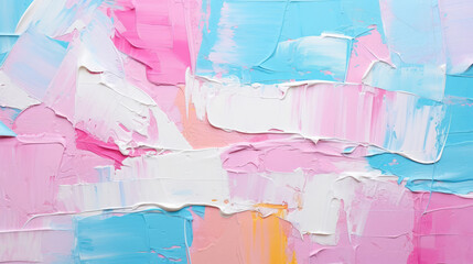 Wall Mural - closeup of abstract rough colorful multicolored pink art painting texture, with oil brushstroke, pal
