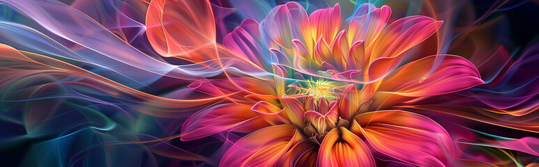 A colorful image of a flower with the words quot flower quot on the bottom