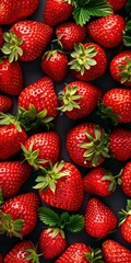 Wall Mural - Fresh Ripe Strawberries