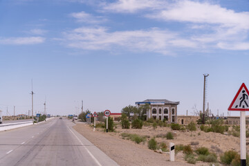 Wall Mural - A road with a sign that says 