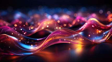 Wall Mural - data transfer technology concept wallpaper texture background banner illustration - abstract futuris