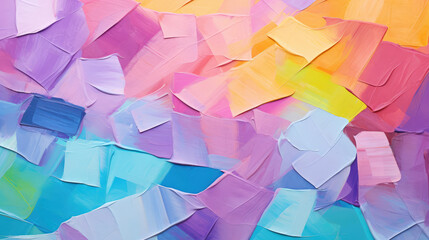 Wall Mural - closeup of abstract rough colorful multicolored art painting texture, with oil brushstroke, pallet k