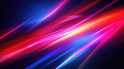 Wall Mural - abstract speed glowing light bold colors background banner illustration - speedy motion blur creatin