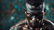 © Impete - Portrait of African tribal warrior looking at the camera