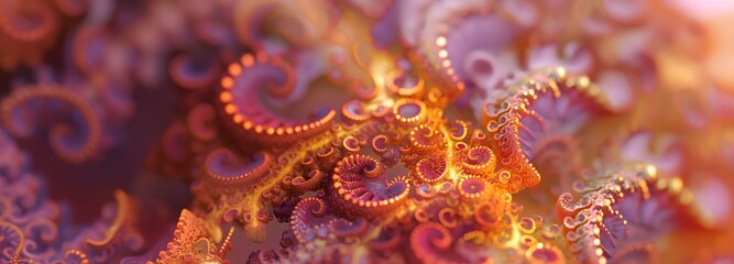 Sticker - 1. Generate a visually stunning image of a fractal pattern rendered in ultra-realistic detail, bursting with vibrant colors and sharp focus. Present the intricate beauty of the fractal structure in a