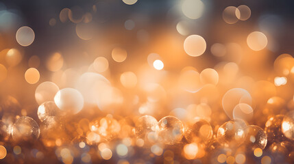 Blurred abstract soft gold background with luxurious glittering light. for various festive decorations golden bokeh abstract background