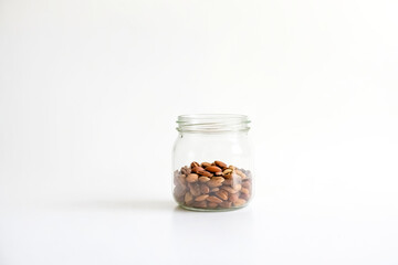 Sticker - Jar of Nuts on White Background