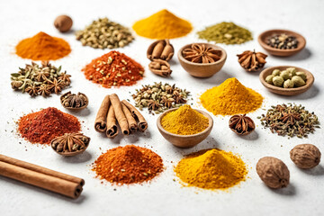 Poster - Aromatic Spices and Herbs Assortment