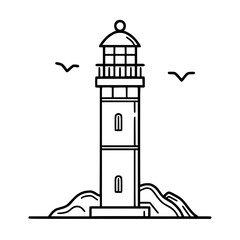 Lighthouse  icon, Lighthouse outline, Lighthouse  vector, ocean svg, ocean cliparts, clipart png, sea creatures, ship svg, Lighthouse SVG, Minimalist Line Art, sea svg, ocean svg, lighthouse, light, s