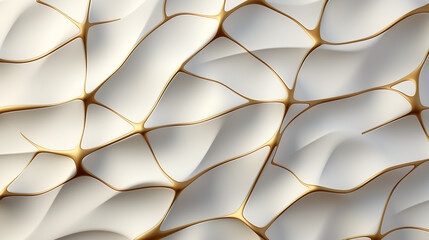 Wall Mural - gold and white geometric pattern design 