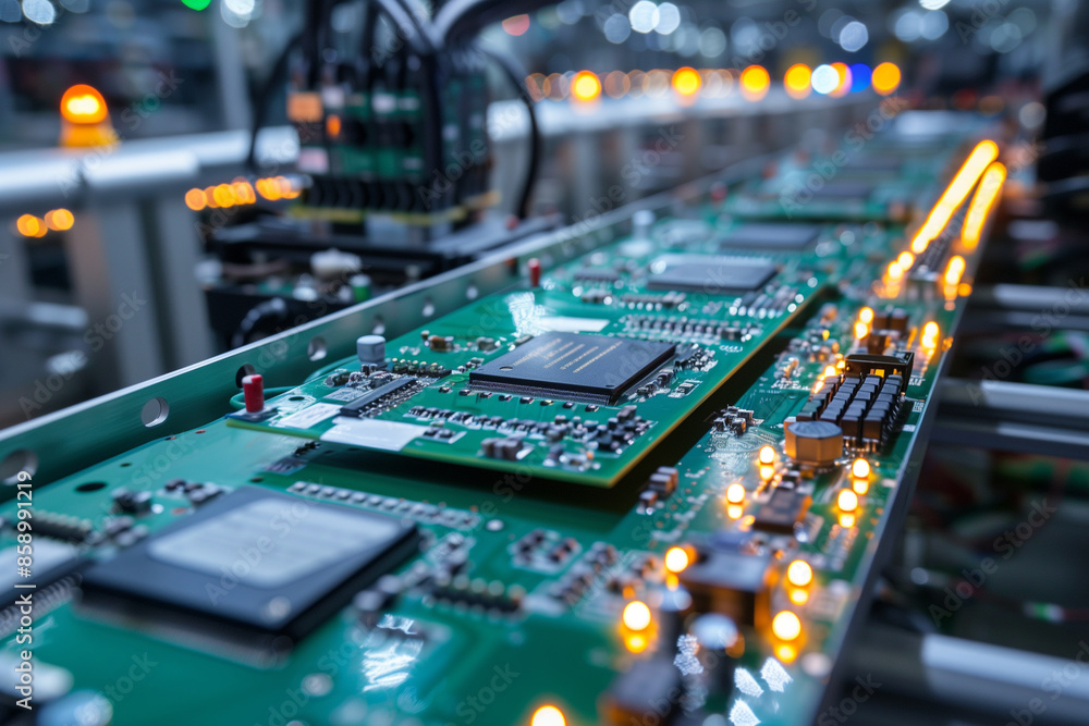 Automated robot for circuit board (PCB) assembly during soldering or ...