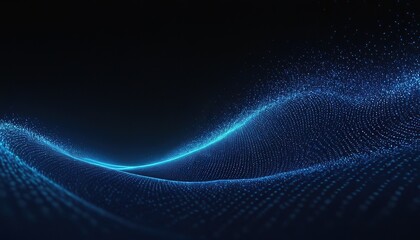 Wall Mural - futuristic colored luminous wave of dots the concept of big data sound visualization network connect