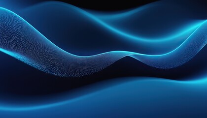 Wall Mural - futuristic colored luminous wave of dots the concept of big data sound visualization network connect
