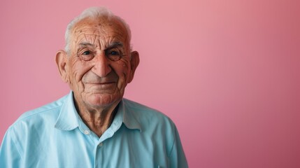 Wall Mural - The elderly man smiling