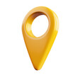 © Sim - Map pointer 3d icon cartoon style floating on transparency background PNG