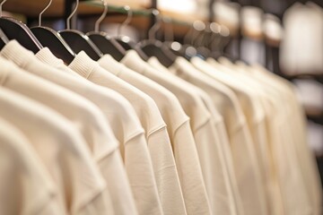 Sticker - cream sweatshirts on a hanger