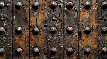 Sticker - old wooden doors  