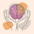 © Vision AI Studio - hands on brain mental health day