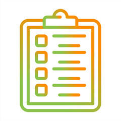 Wall Mural - Clipboard Checklist Vector Icon