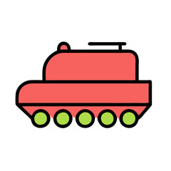 Wall Mural - tank icon