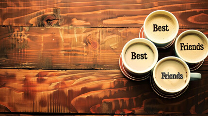 a set of friendship coasters with the text 