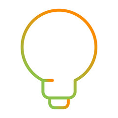 Wall Mural - Lightbulb Vector Icon