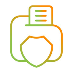 Sticker - Data Privacy Vector Icon