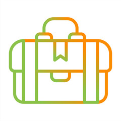 Sticker - Briefcase Vector Icon