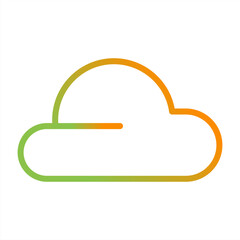 Wall Mural - Cloud Vector Icon