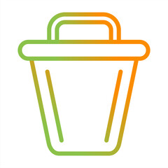 Canvas Print - Trash Vector Icon