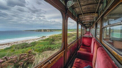 The platform provides the perfect spot for photographers to capture stunning shots of the ocean and countryside.