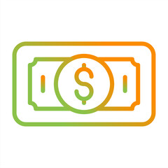 Sticker - Dollar Vector Icon