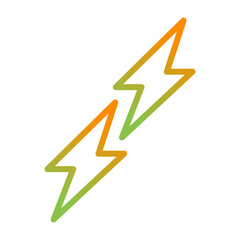 Sticker - Lightning Vector Icon