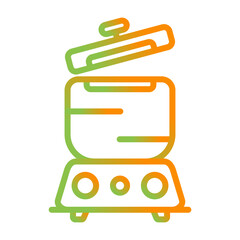 Sticker - Steamer Vector Icon