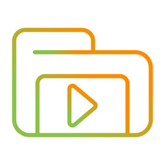 Canvas Print - Video Vector Icon