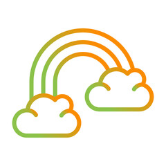 Sticker - Rainbow Vector Icon