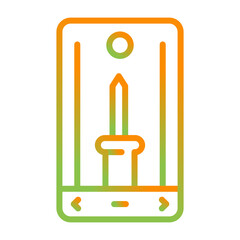 Sticker - Smartphone Vector Icon