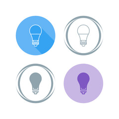 Poster - Electric Bulb Vector Icon