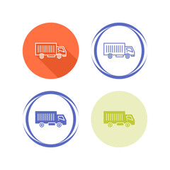 Canvas Print - Moving Truck Vector Icon