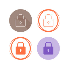 Sticker - Lock Vector Icon