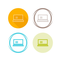 Wall Mural - Laptop Vector Icon