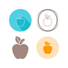 Wall Mural - Apple Vector Icon